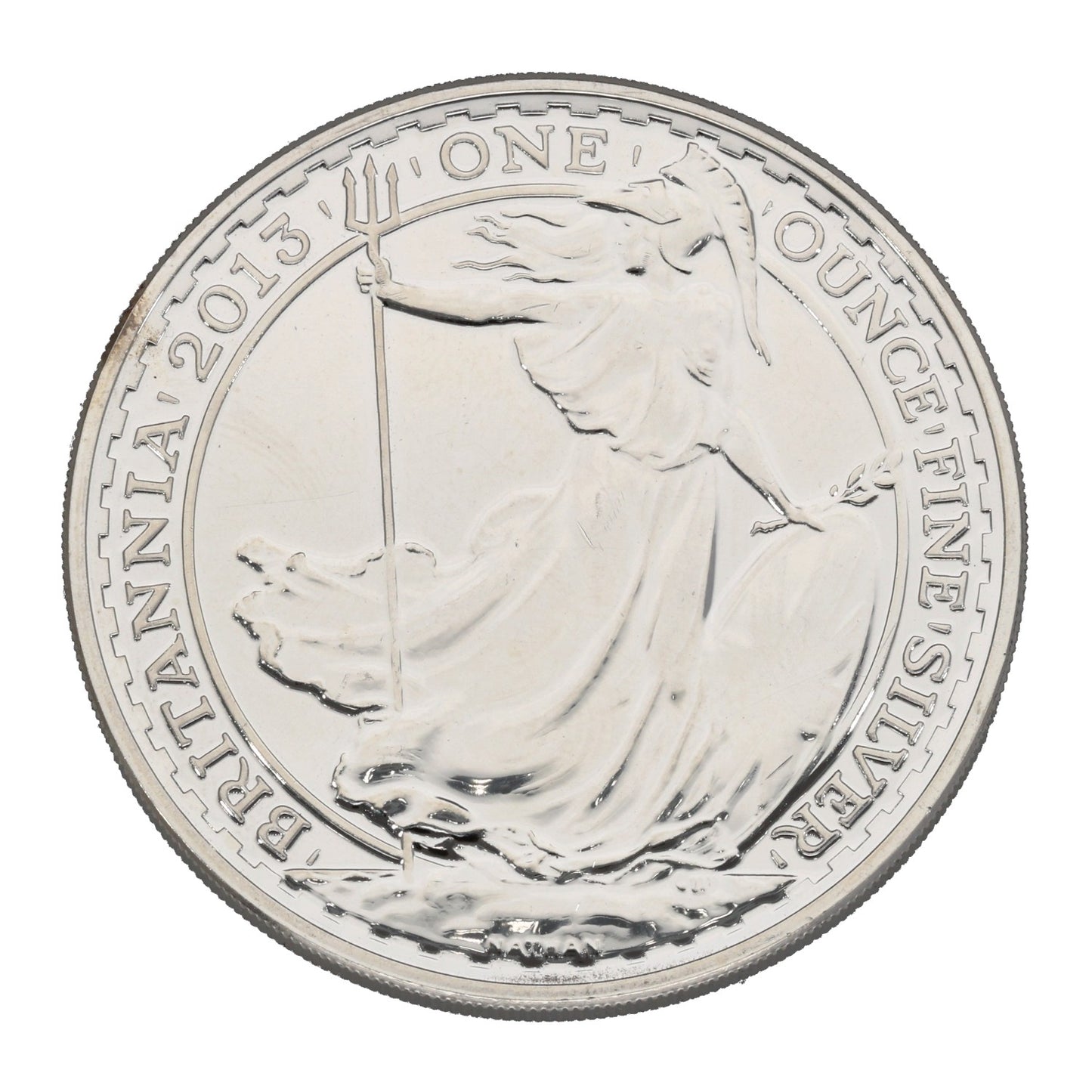 Fine Silver Queen Elizabeth II 1 OZ Britannia Coin 2013