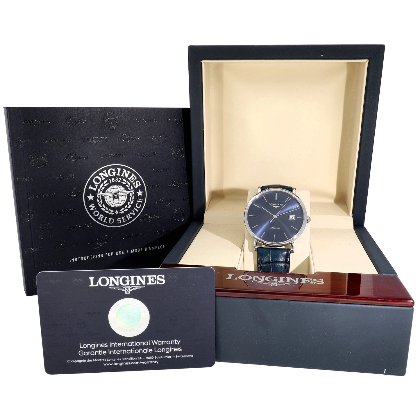 Longines Elegant Collection L4.910.4 39mm Stainless Steel Watch