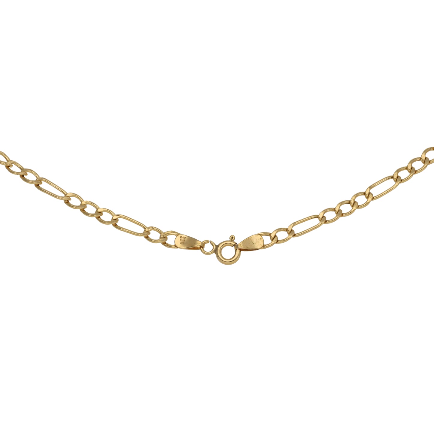 9ct Gold Figaro Chain 18"