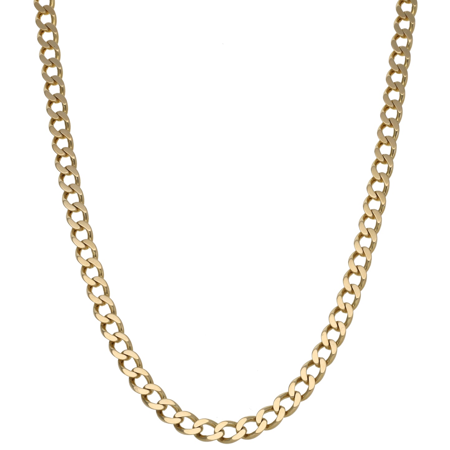 9ct Gold Curb Chain 18"