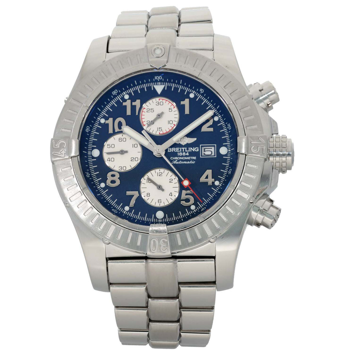 Breitling Super Avenger A13370 48mm Stainless Steel Watch