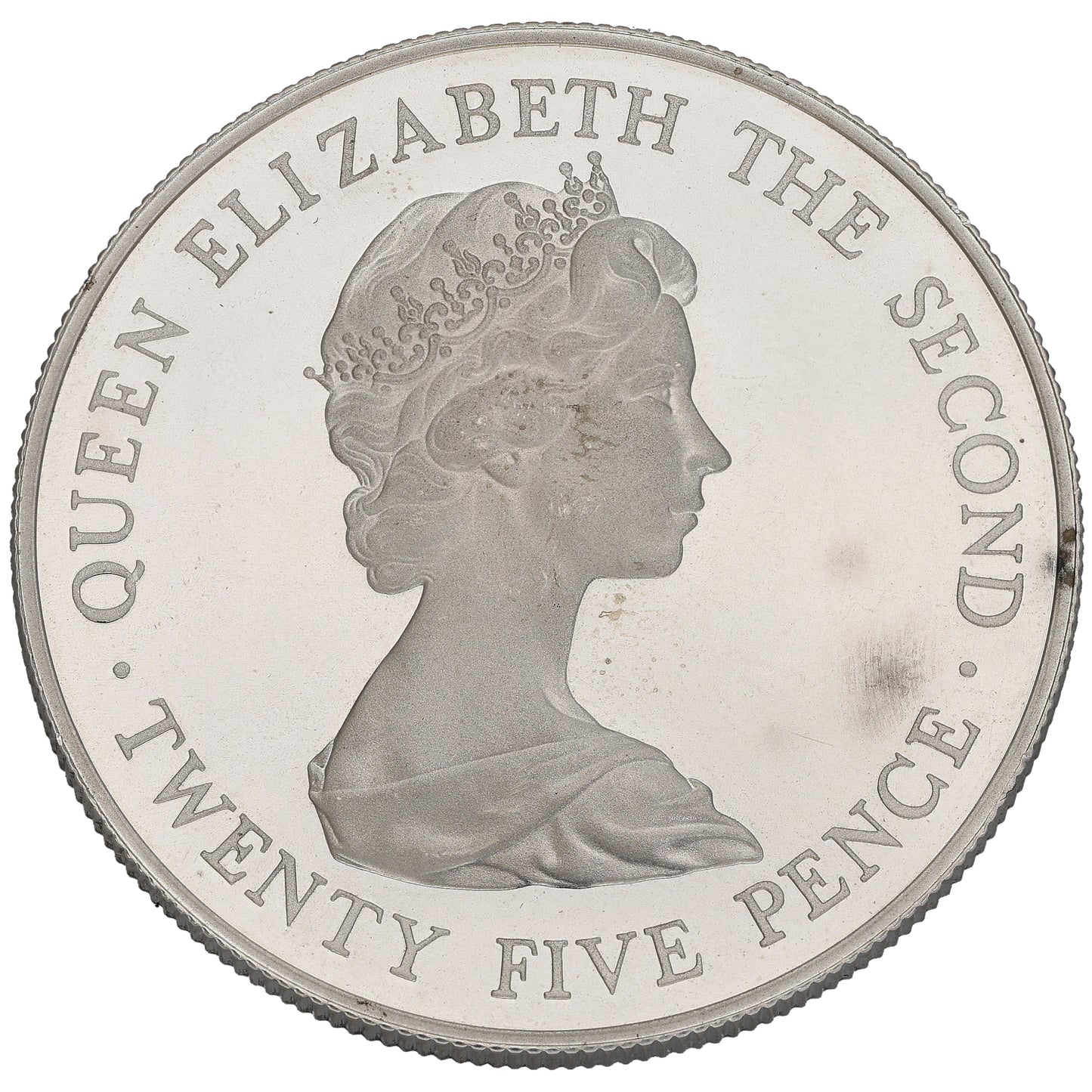 Sterling Silver Royal Visit 25 Pence Coin 1978