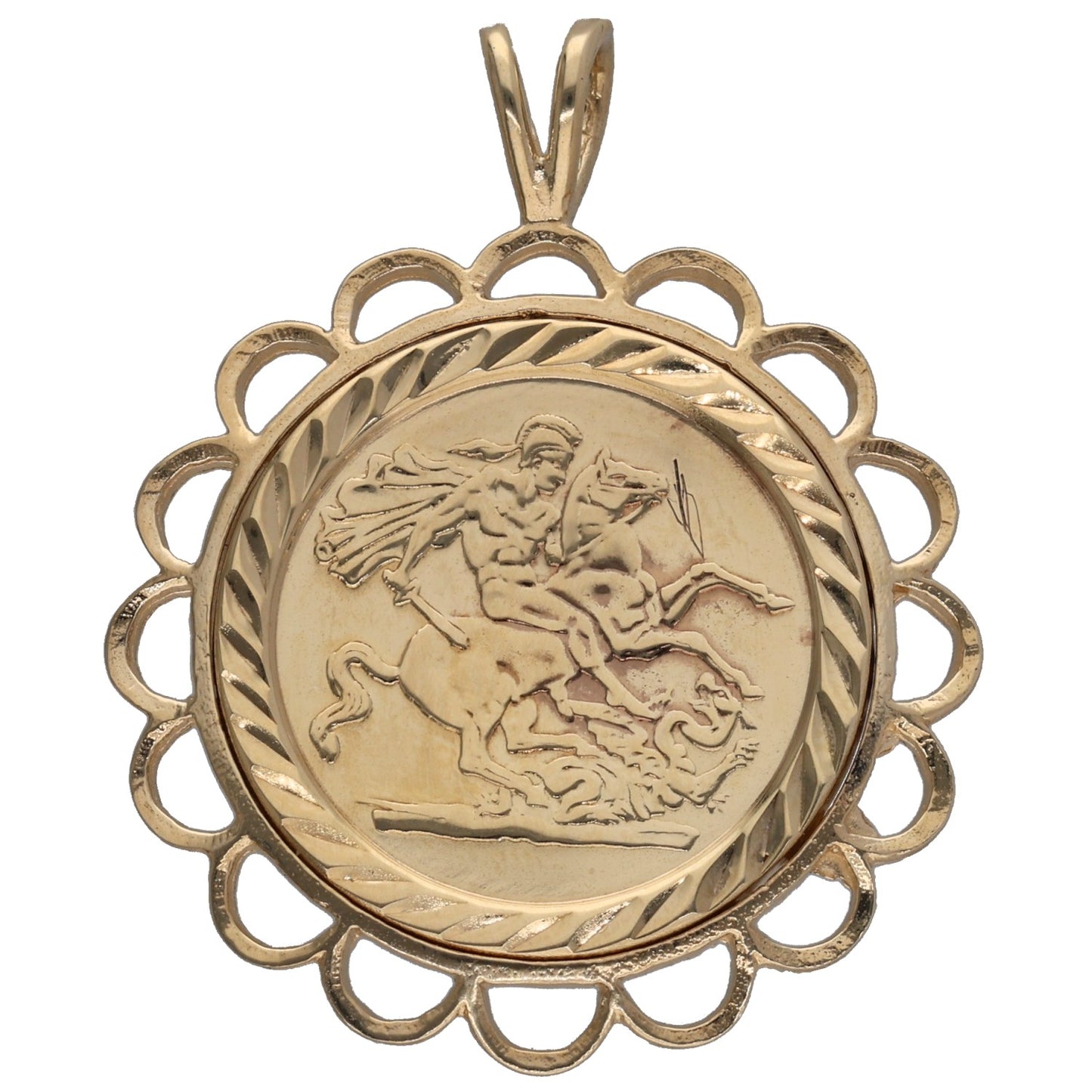 9ct Gold St Christopher Pendant