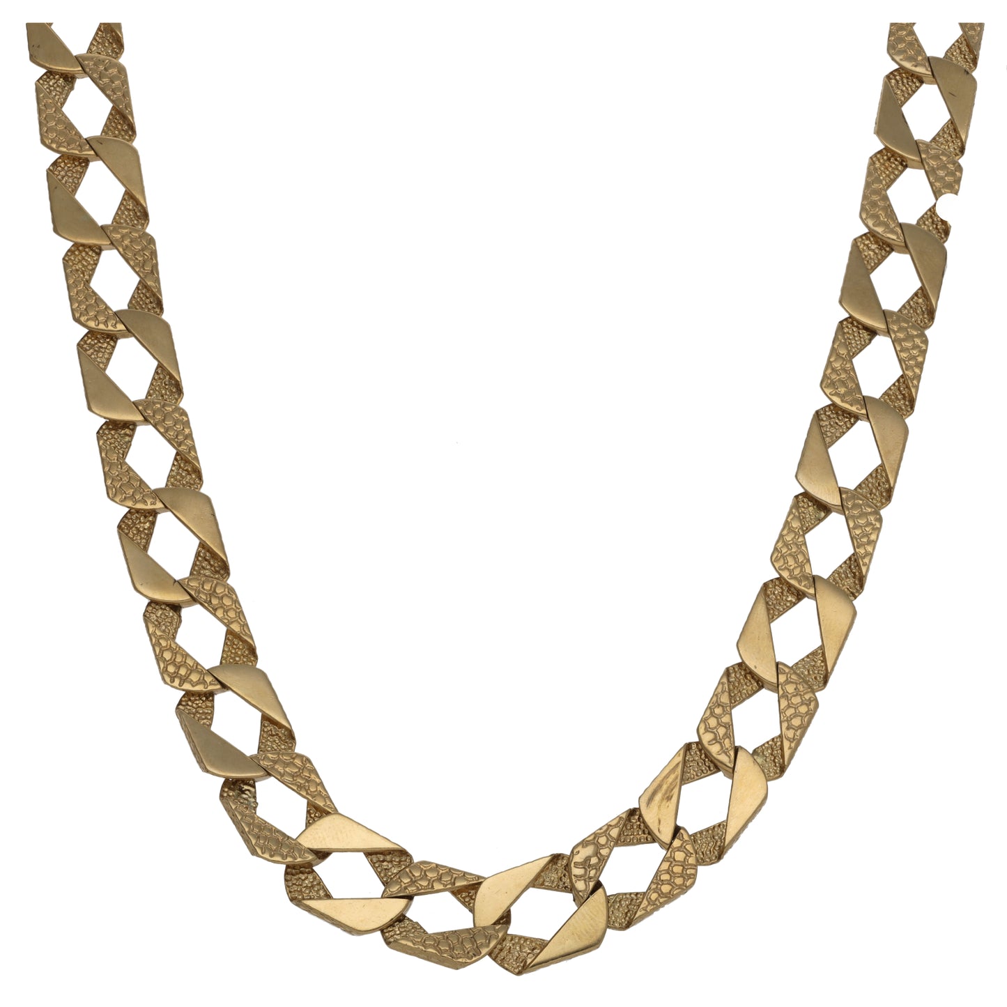 9ct Gold Curb Chain 26"