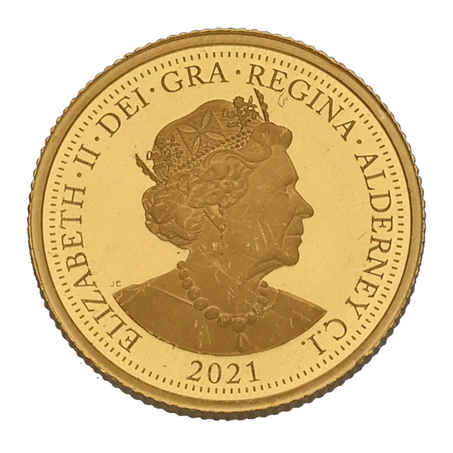 22ct Gold May God Direct My Steps Quarter Sovereign Coin 2021