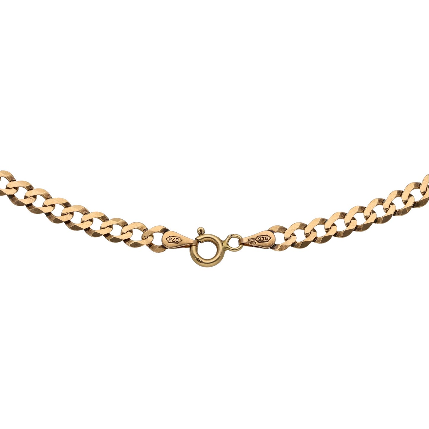 9ct Gold Curb Chain 24"