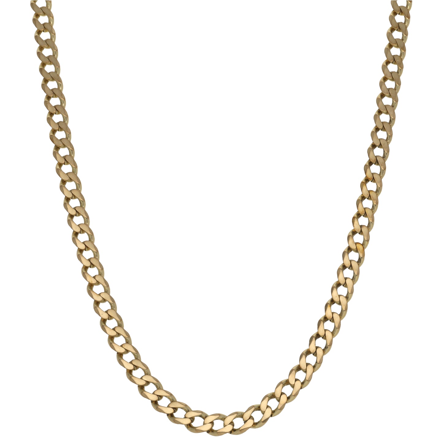 9ct Gold Curb Chain 22"