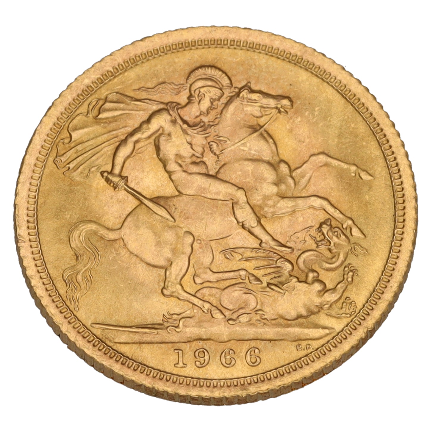 22ct Gold Queen Elizabeth II Full Sovereign Coin 1966