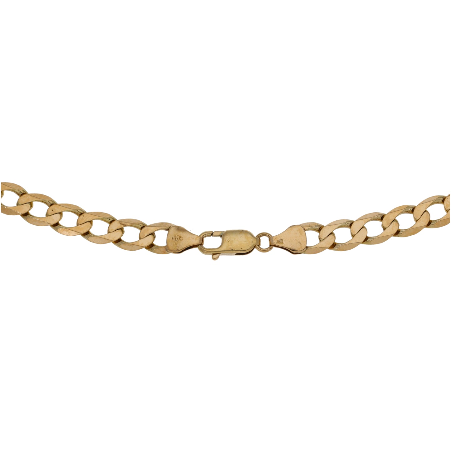 9ct Gold Curb Chain 22"