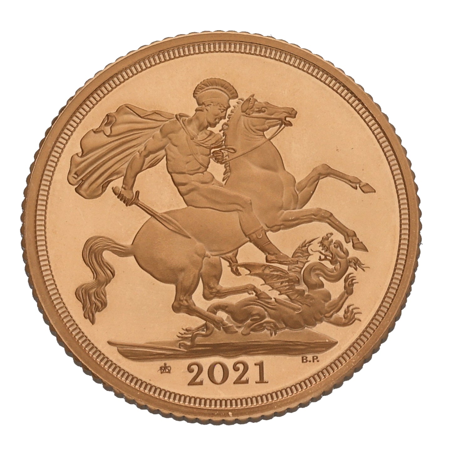 22ct Gold Queen Elizabeth II Full Sovereign Coin 2021