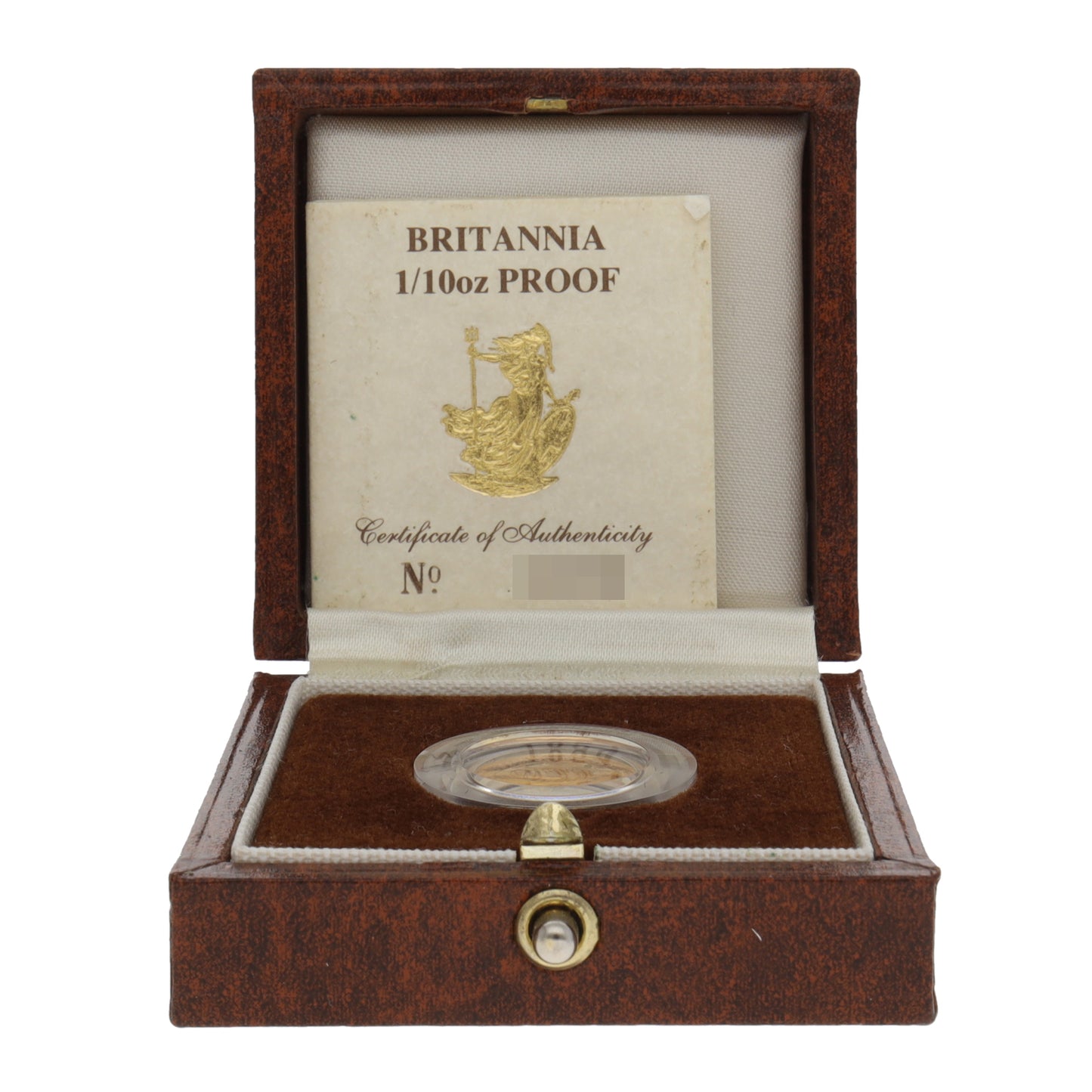 22ct Gold Queen Elizabeth II 1/10 OZ Britannia Coin 1989