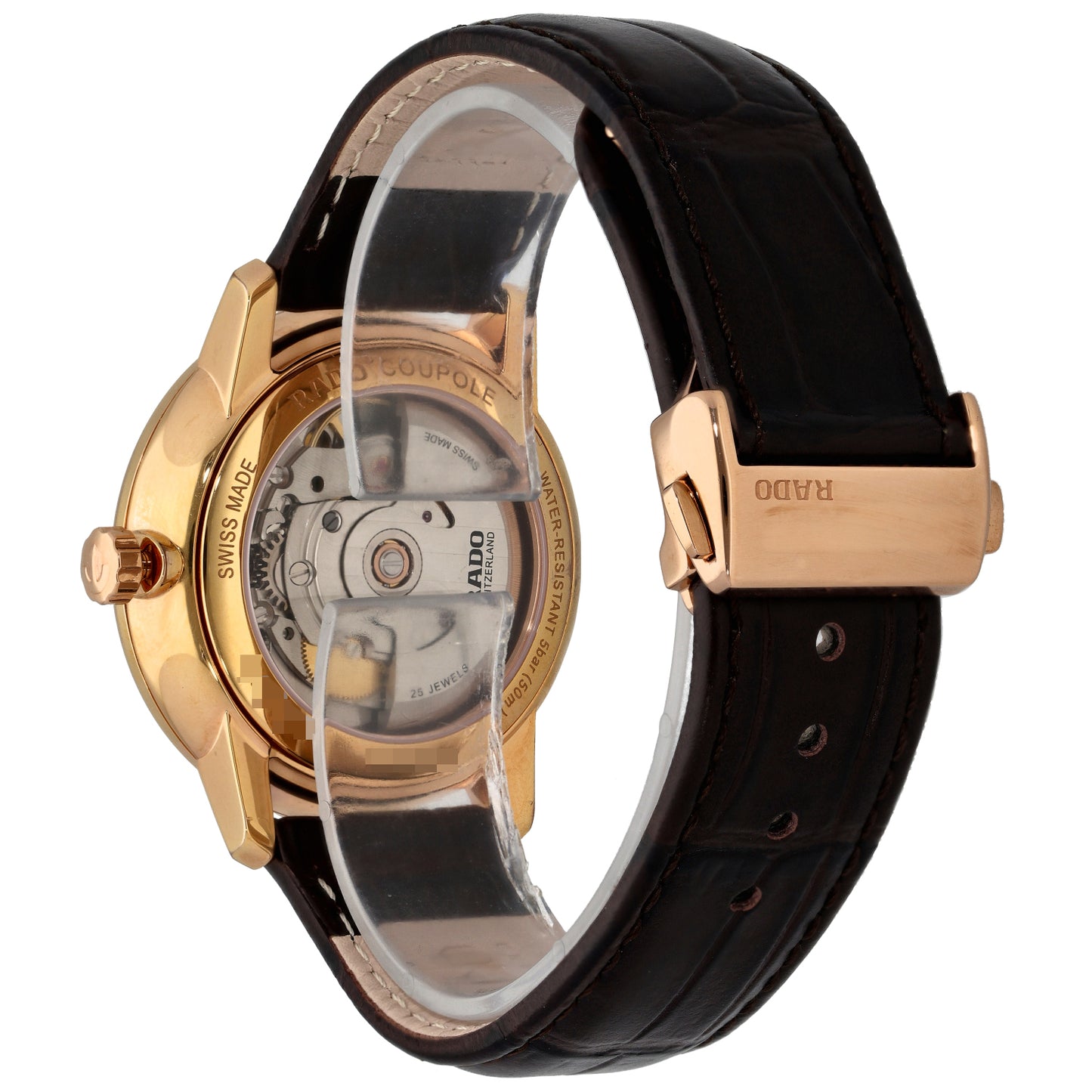 Rado Coupole 763.3861.2 38mm Gold Plated Watch