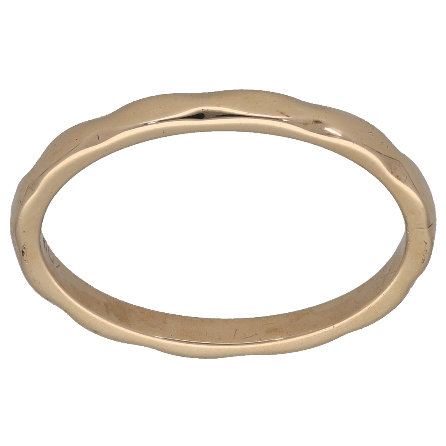 9ct Gold Plain Wedding Ring Size P