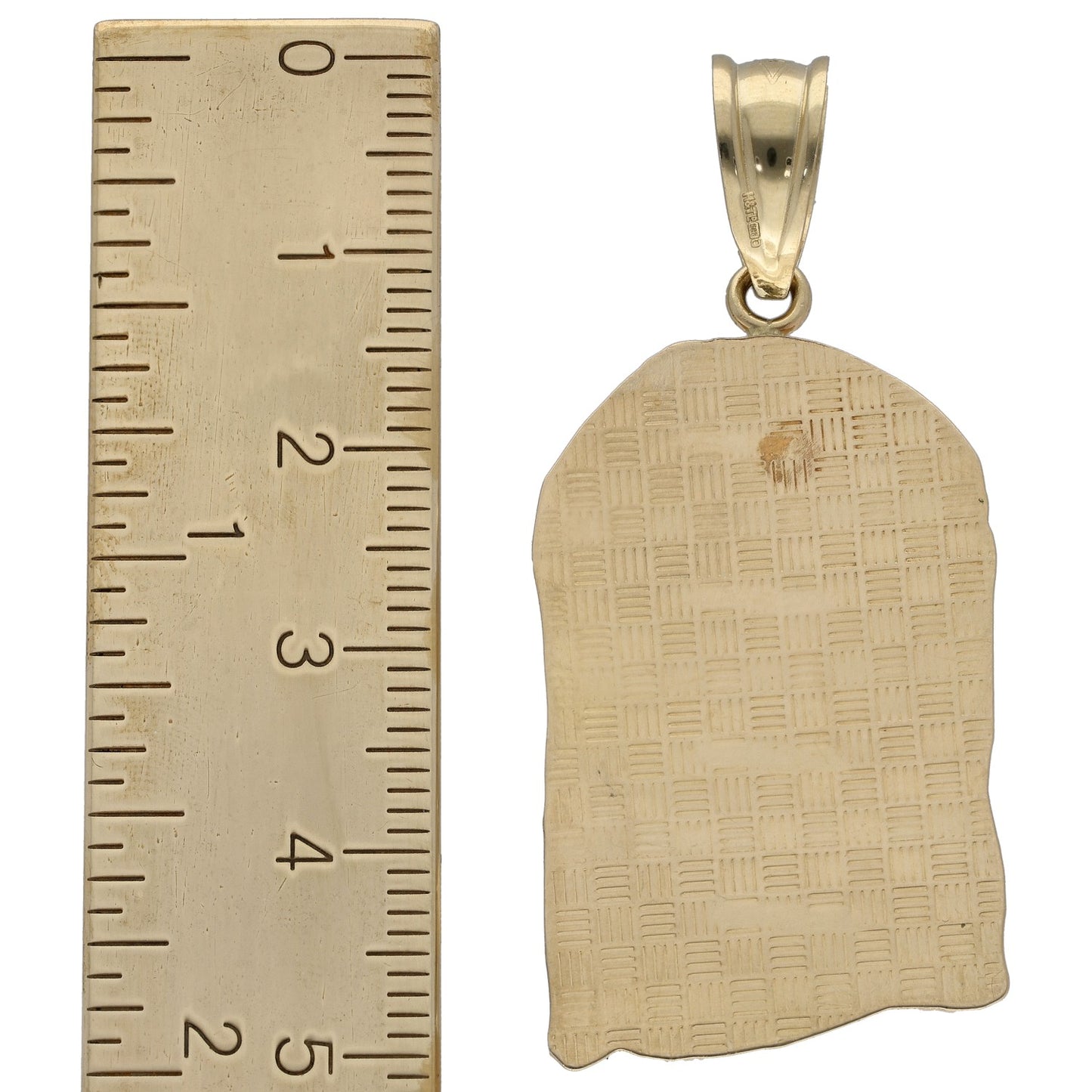 14ct Bi-Colour Gold Jesus Pendant