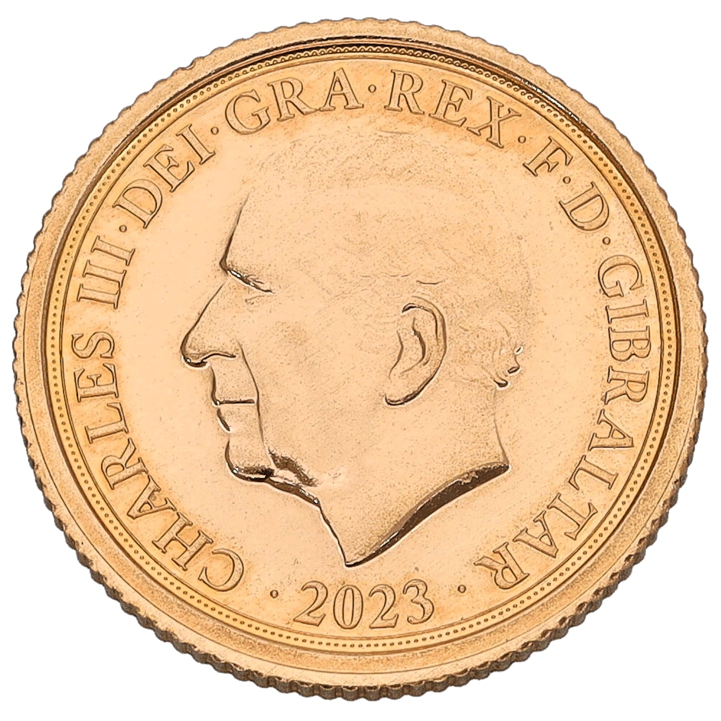 22ct Gold King Charles III Quarter Sovereign Coin 2023