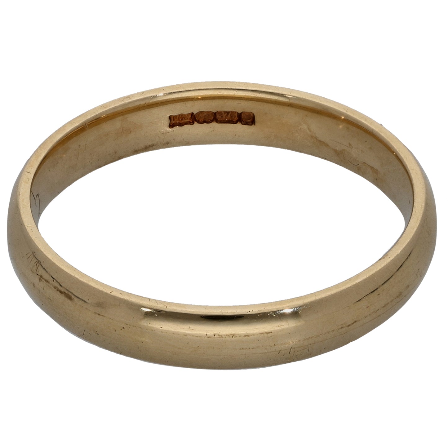9ct Gold Plain Wedding Ring Size N