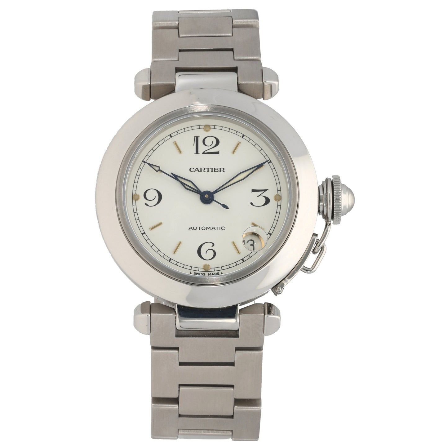 Cartier Pasha W31015M7 35mm Stainless Steel Watch