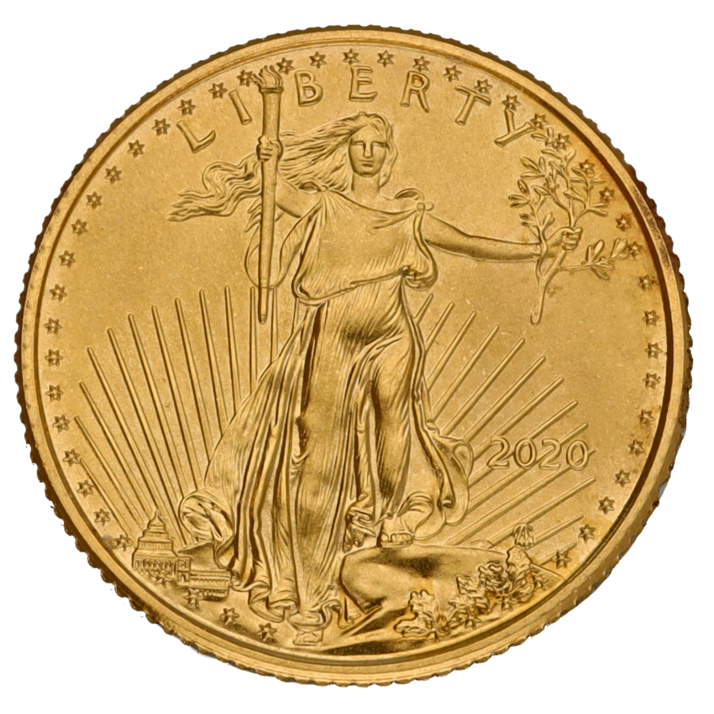 22ct Gold USA Eagle 1/10 OZ Coin 2020