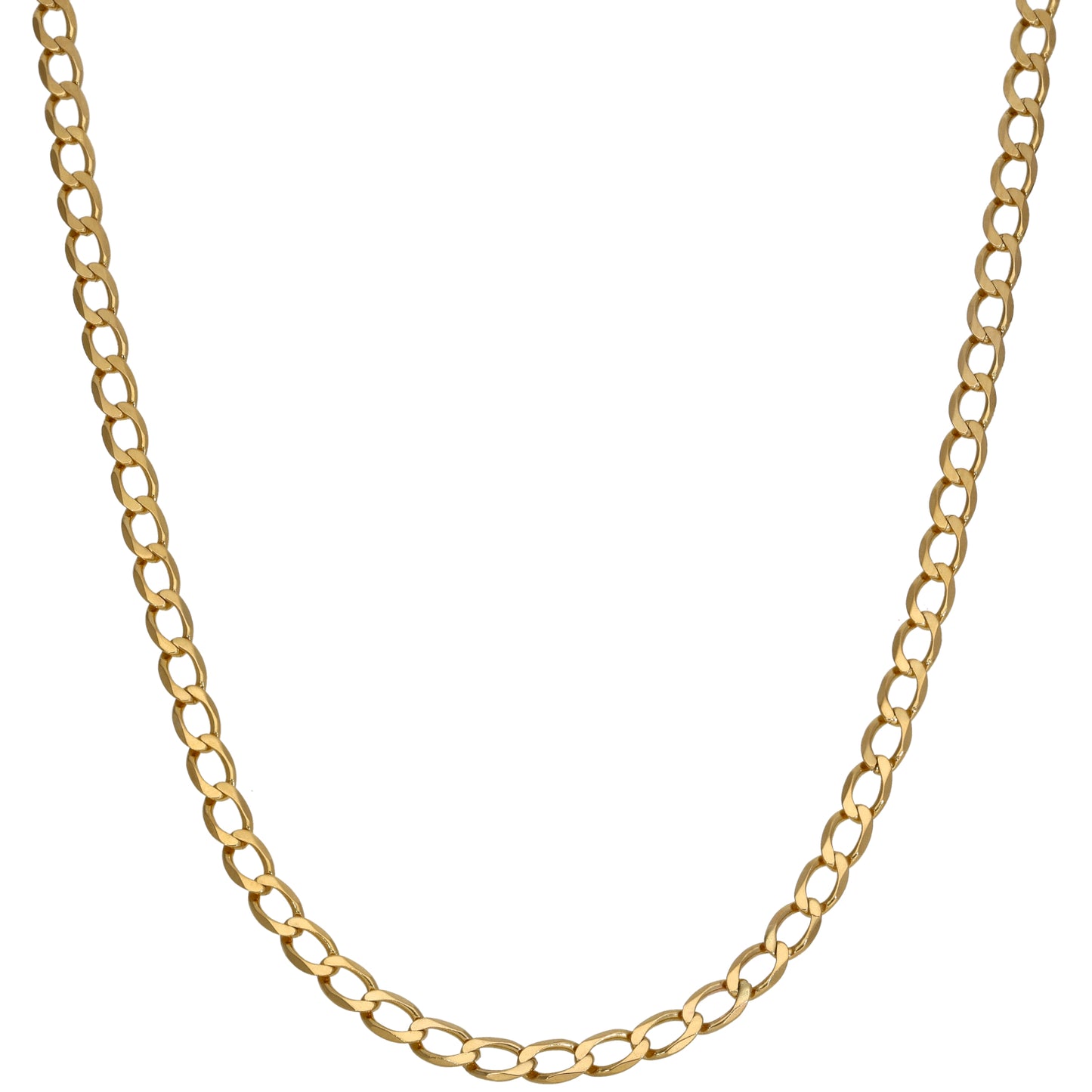 9ct Gold Curb Chain 20"
