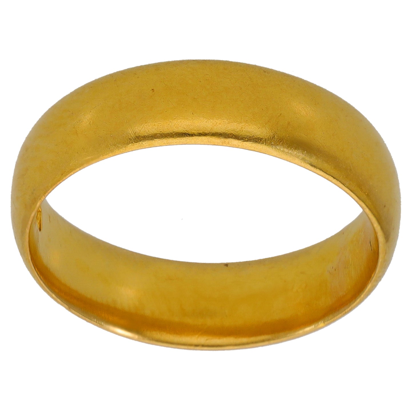 22ct Gold Plain Wedding Ring Size O