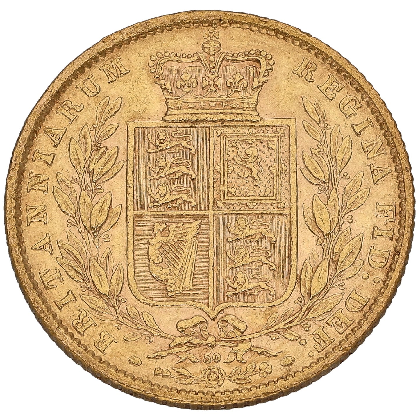 22ct Gold Queen Victoria Full Sovereign Coin 1872