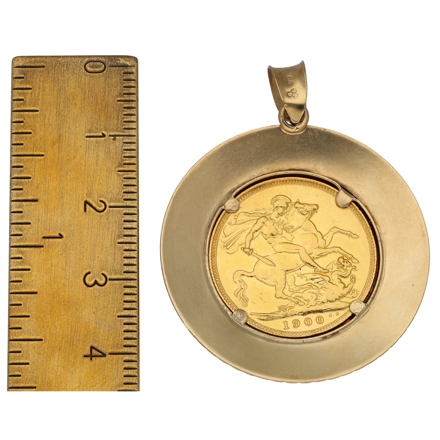 9ct Gold Full Sovereign Coin Pendant