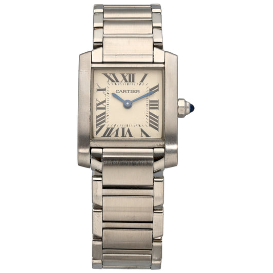 Cartier Tank Francaise 2384 20mm Stainless Steel Watch