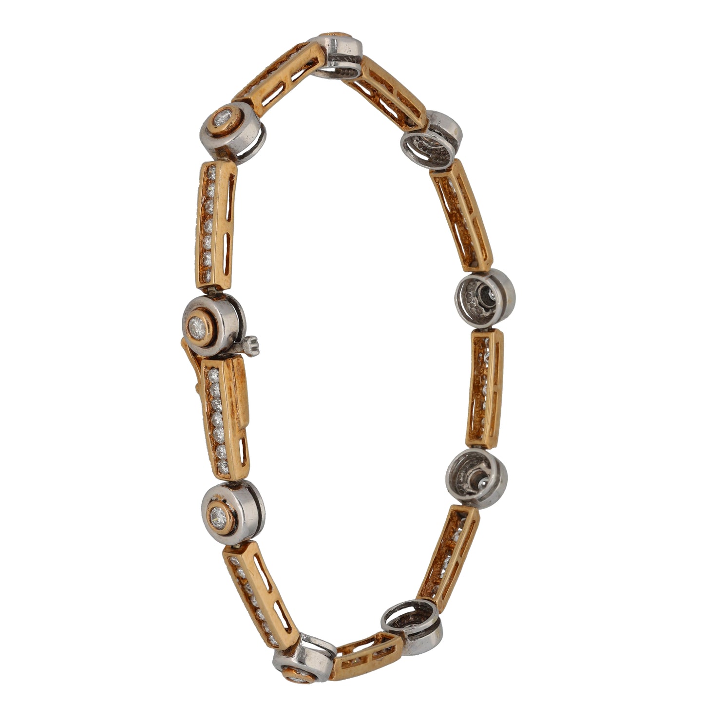 9ct Gold 0.90ct Diamond Fancy Bracelet