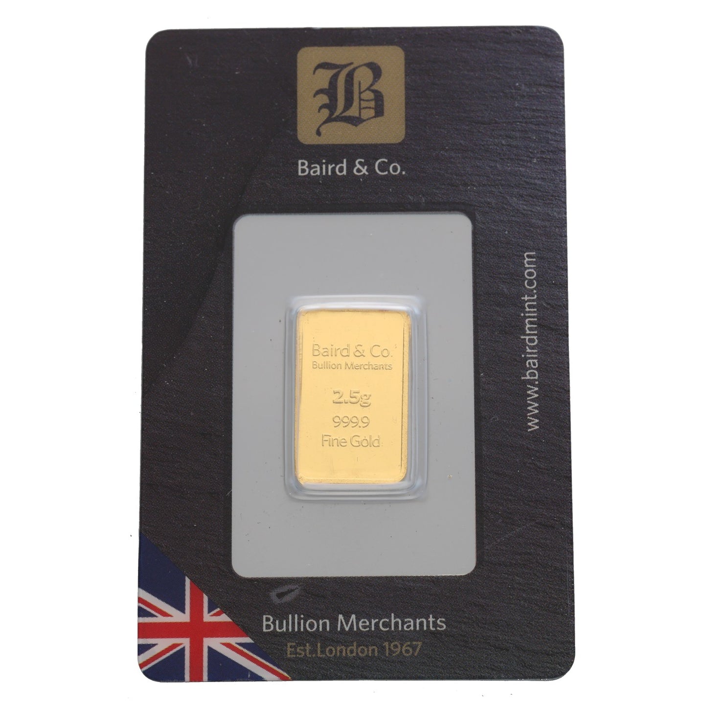 24ct 2.5g Gold Bar