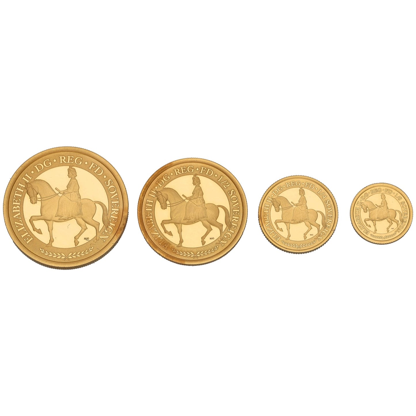 22ct Gold Queen Elizabeth II Coronation Anniversary Sovereign Coin Set 2023