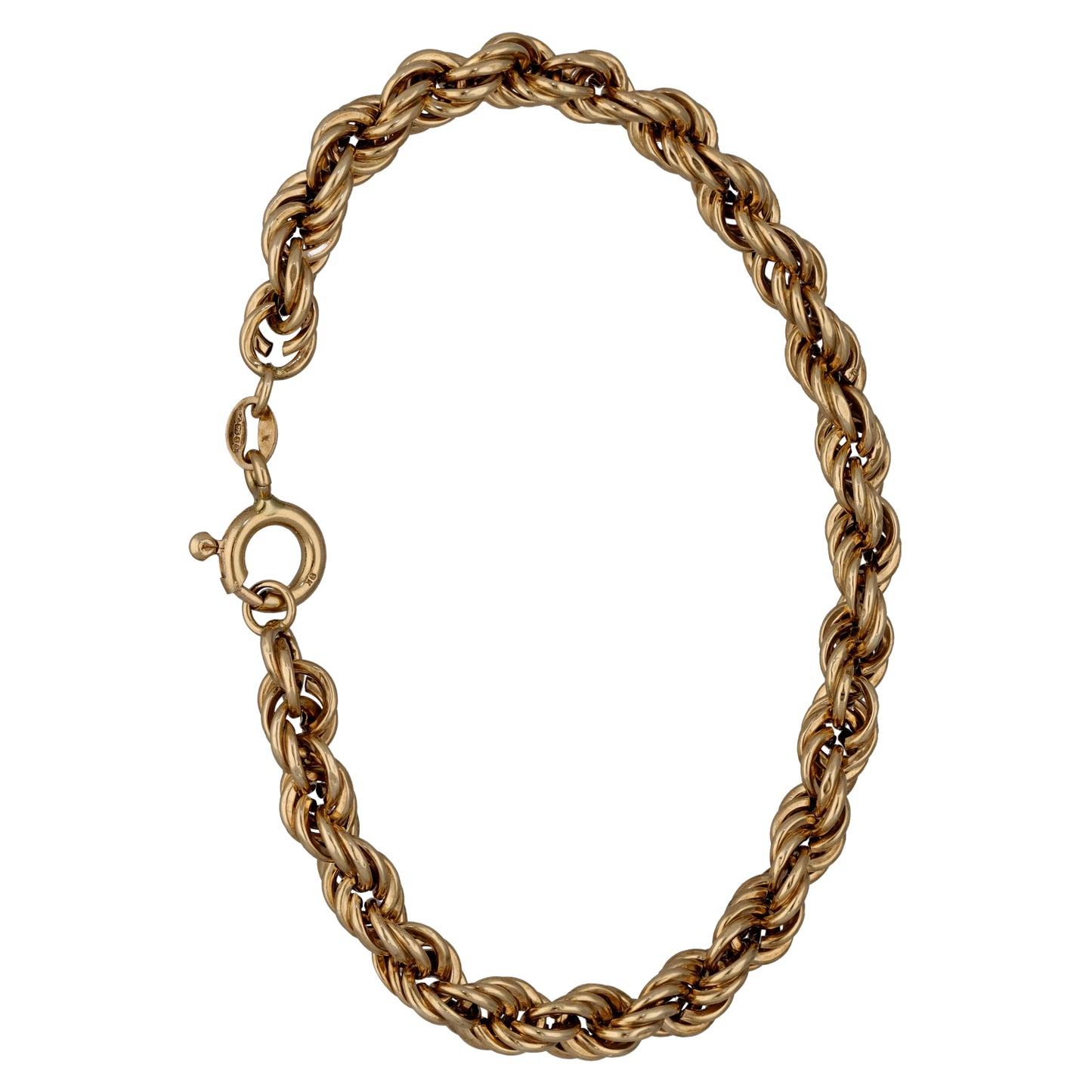 9ct Gold Rope Bracelet