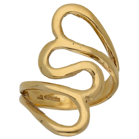9ct Gold Alternative Ring Size P