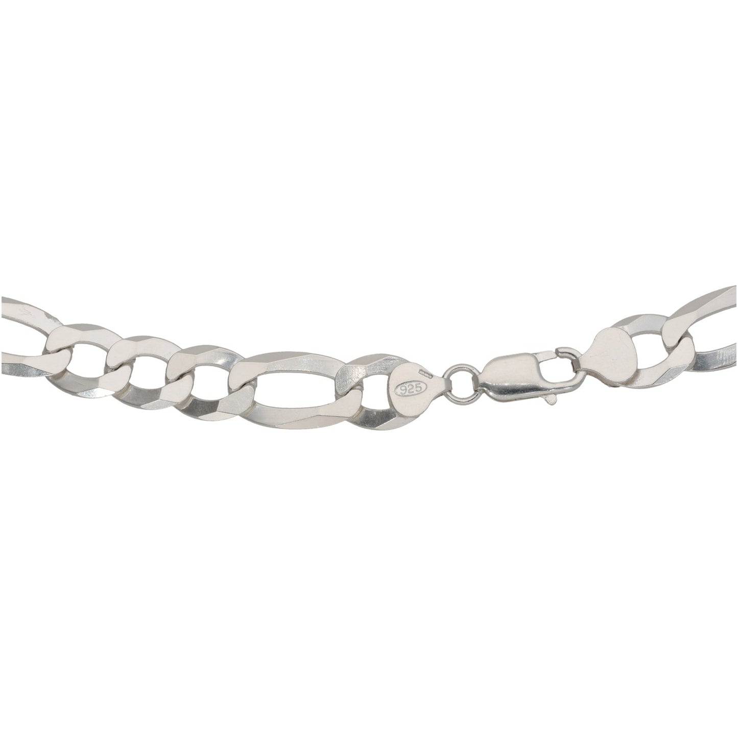 Sterling Silver Figaro Chain 22"