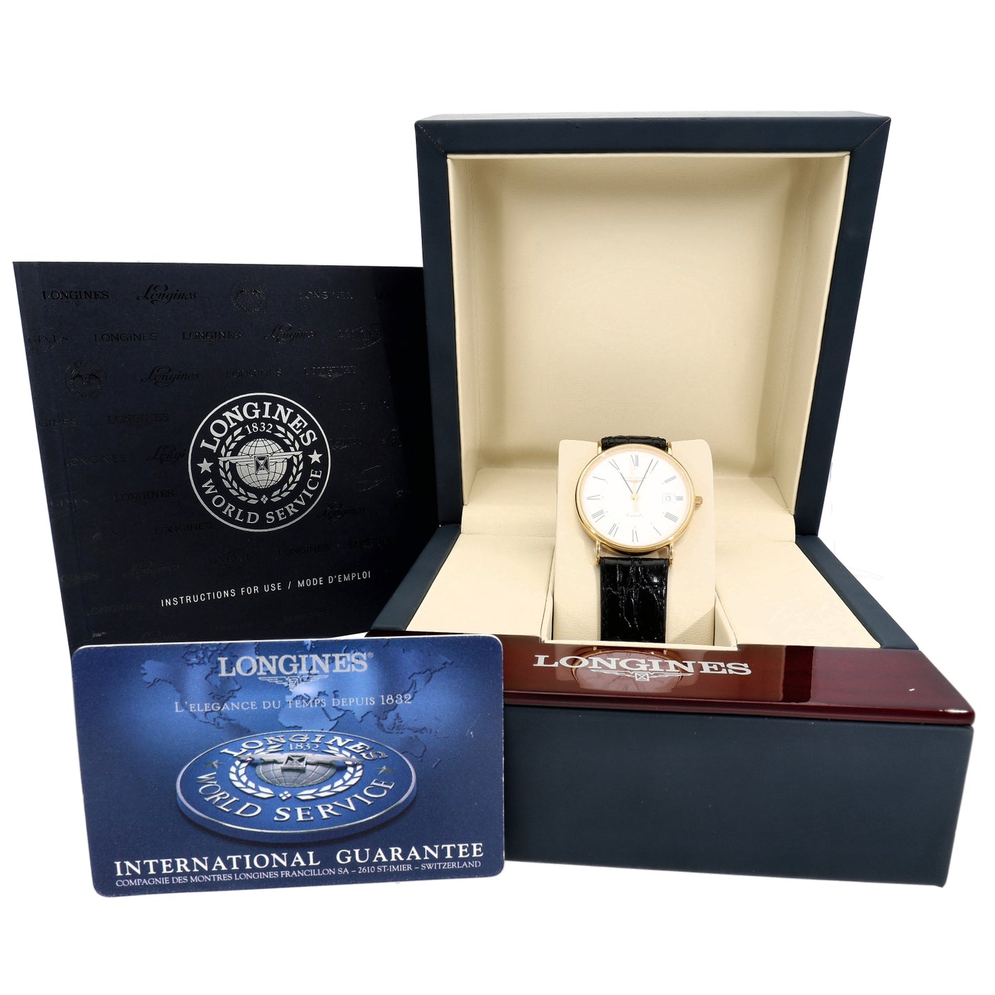 Longines Presence L7.999.6 32mm Gold Watch