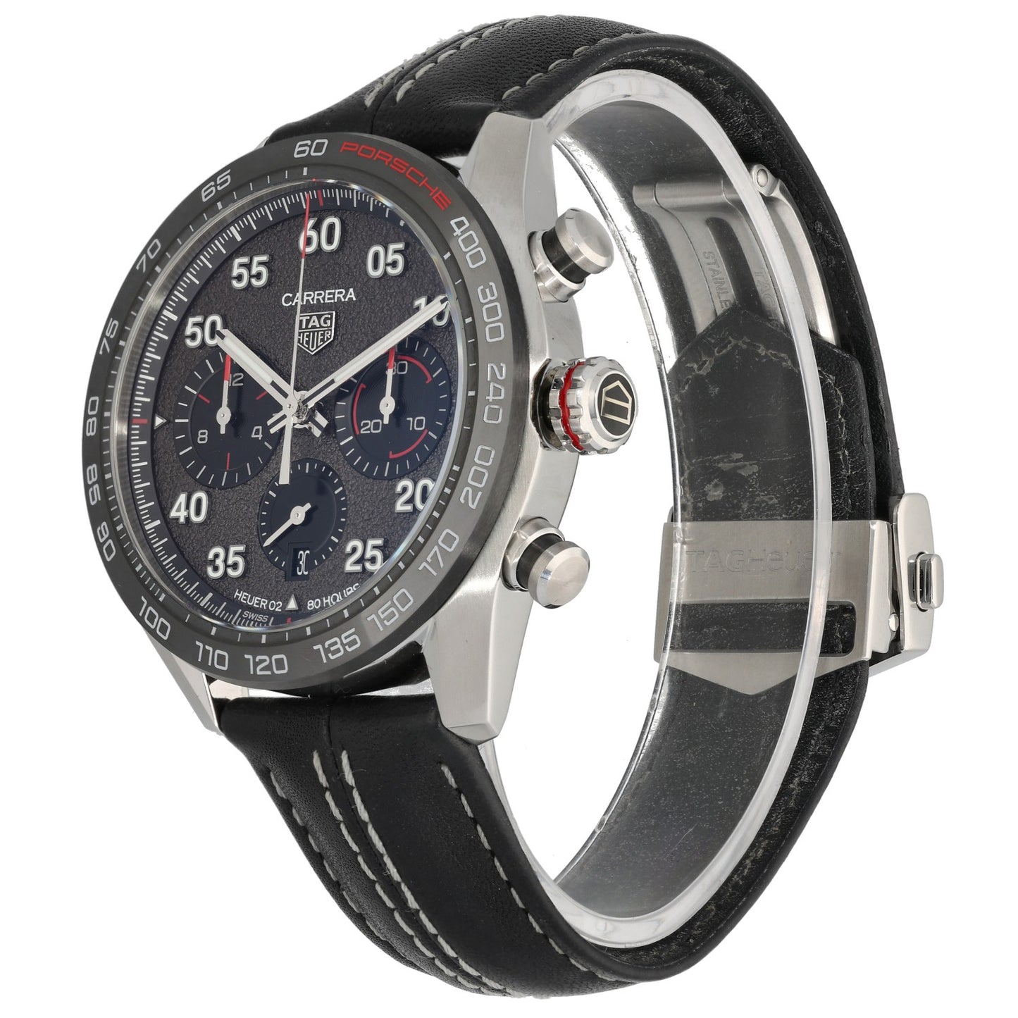 Tag Heuer Carrera x Porsche CBN2A1F 44mm Stainless Steel Watch