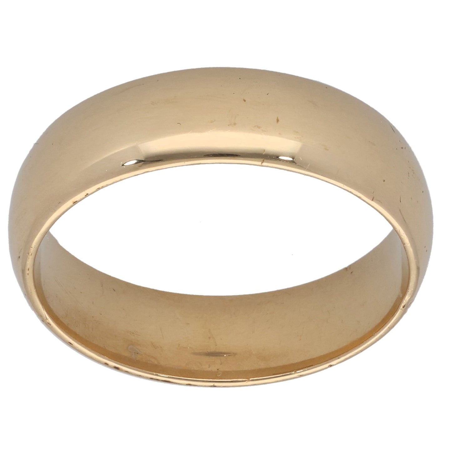 9ct Gold Plain Wedding Ring Size T