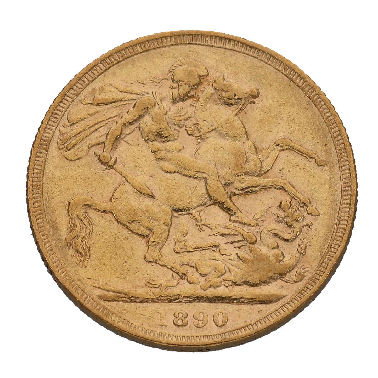 22ct Gold Queen Victoria Full Sovereign Coin 1890