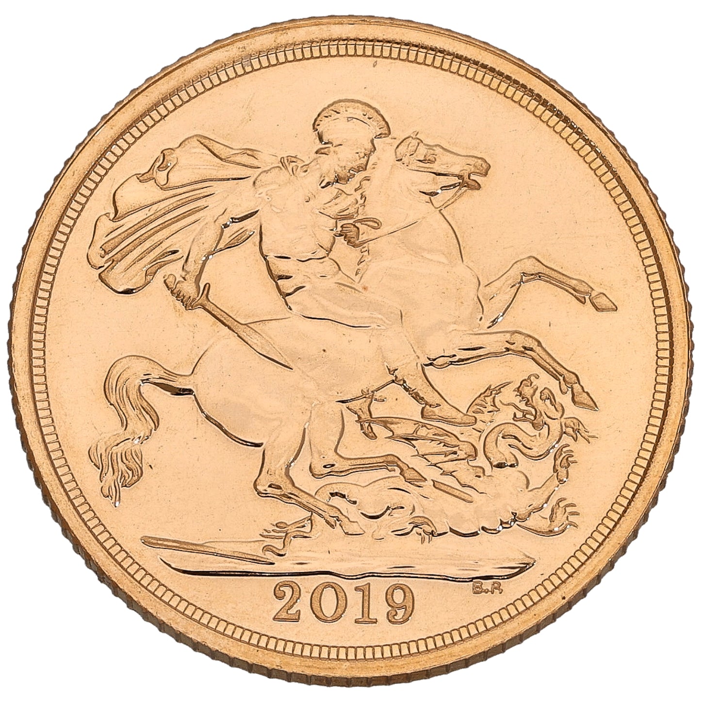 22ct Gold Queen Elizabeth II Full Sovereign Coin 2019