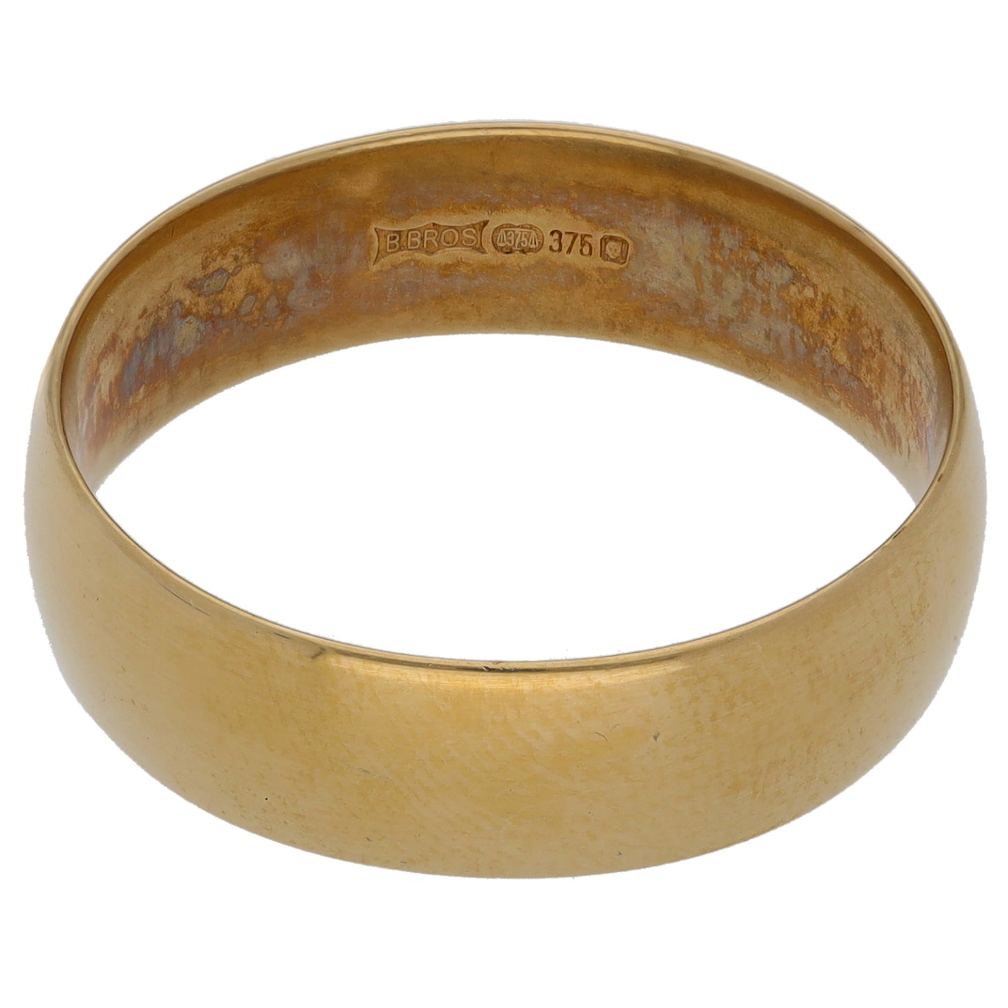 9ct Gold Plain Wedding Ring Size T