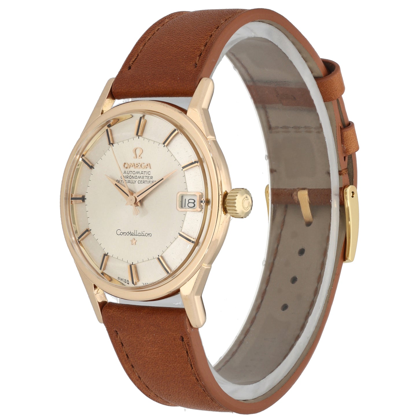 Omega Constellation 34mm Gold Watch