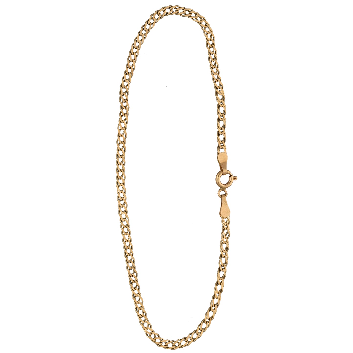 9ct Gold Double Curb Bracelet