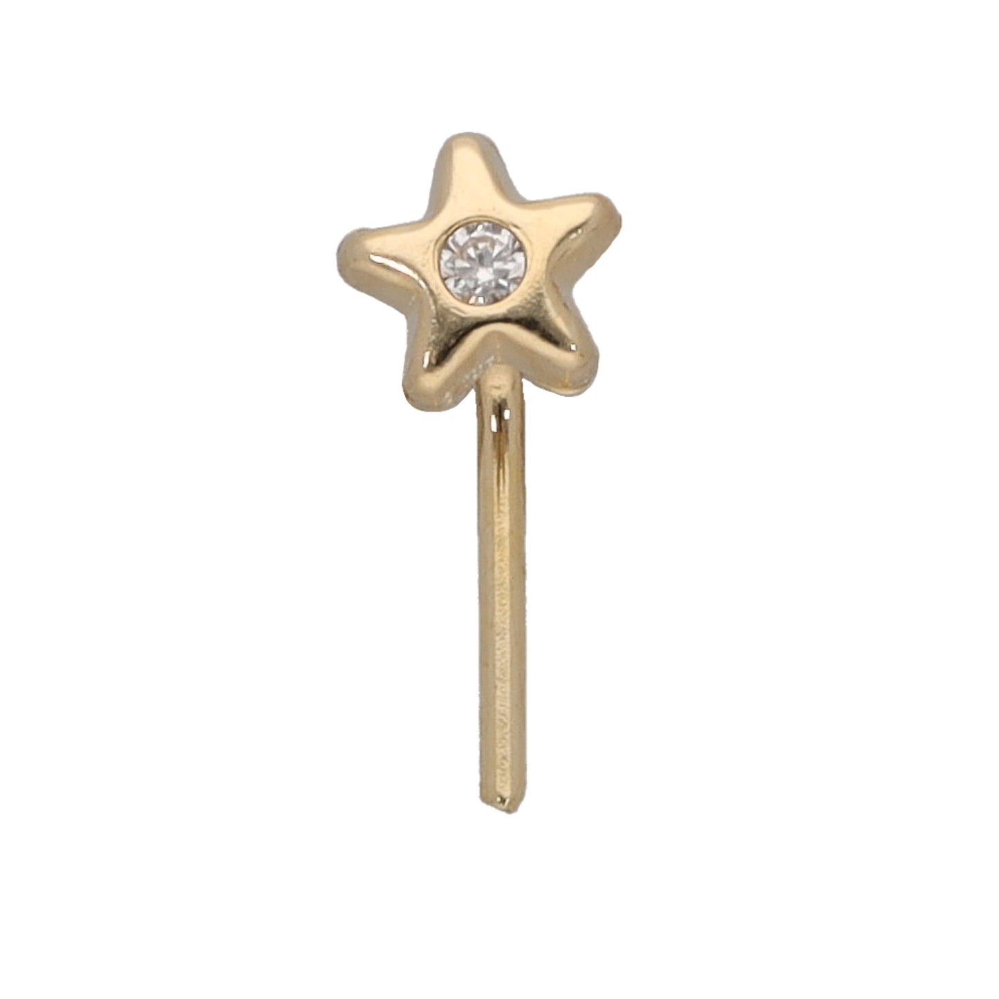 New 9ct Cubic Zirconia Star Nose Stud