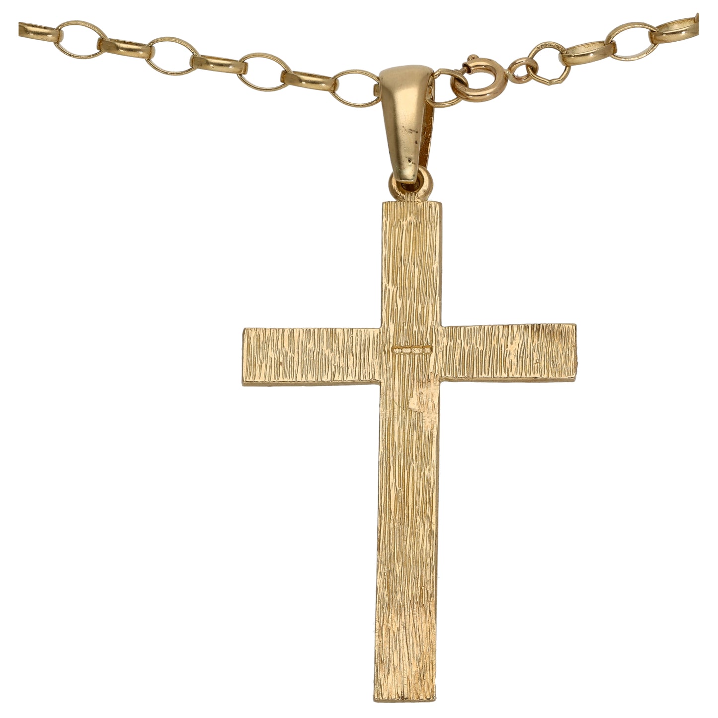 9ct Gold Cross Pendant With Chain