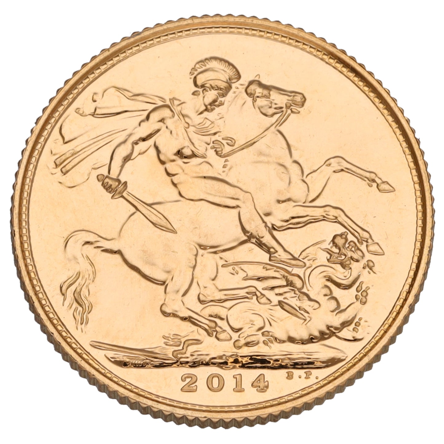 22ct Gold Queen Elizabeth II Full Sovereign Coin 2014