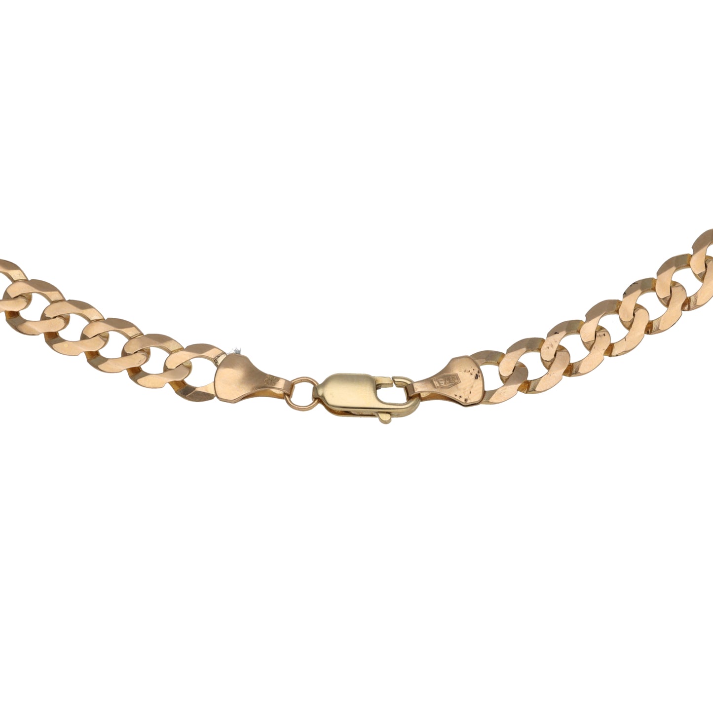 9ct Gold Curb Chain 18"