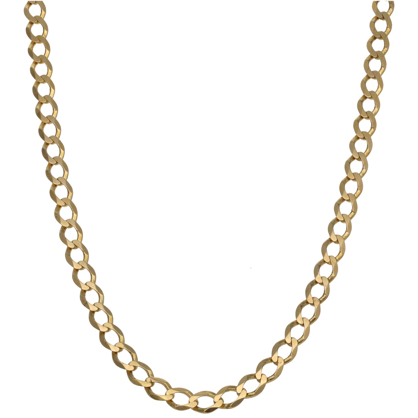 9ct Gold Curb Chain 20"
