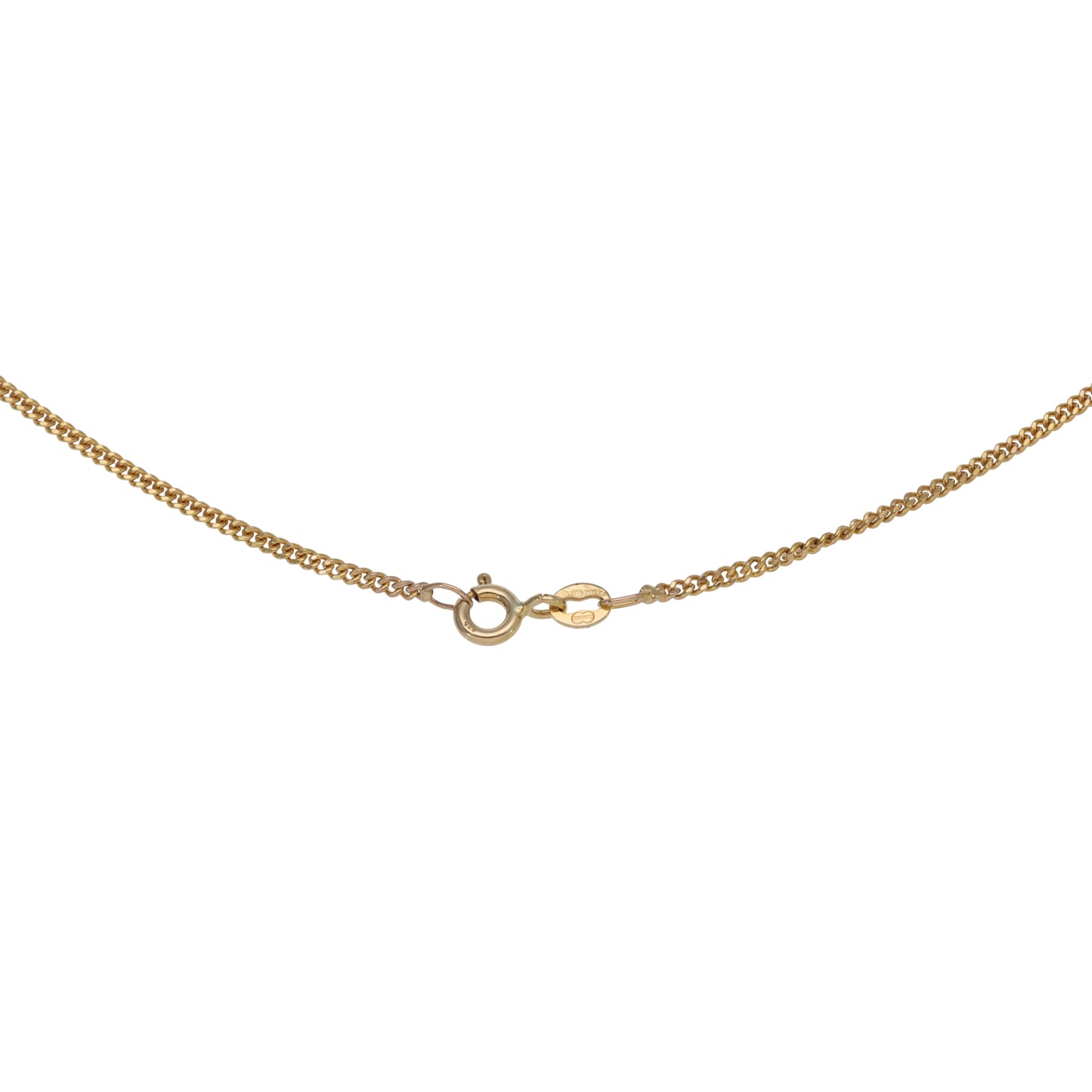 9ct Gold Curb Chain 18"