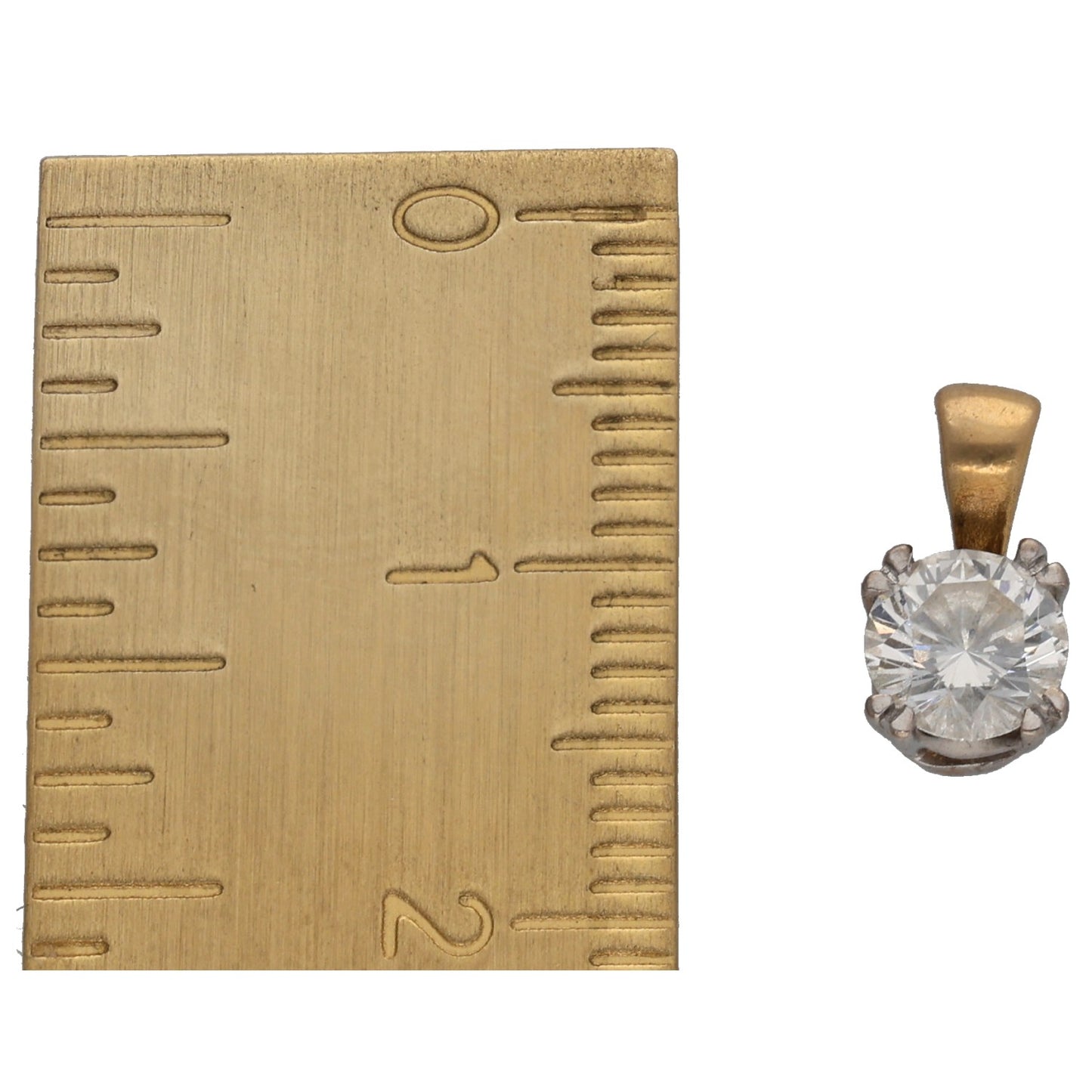 18ct Gold 0.50ct Diamond Solitaire Pendant