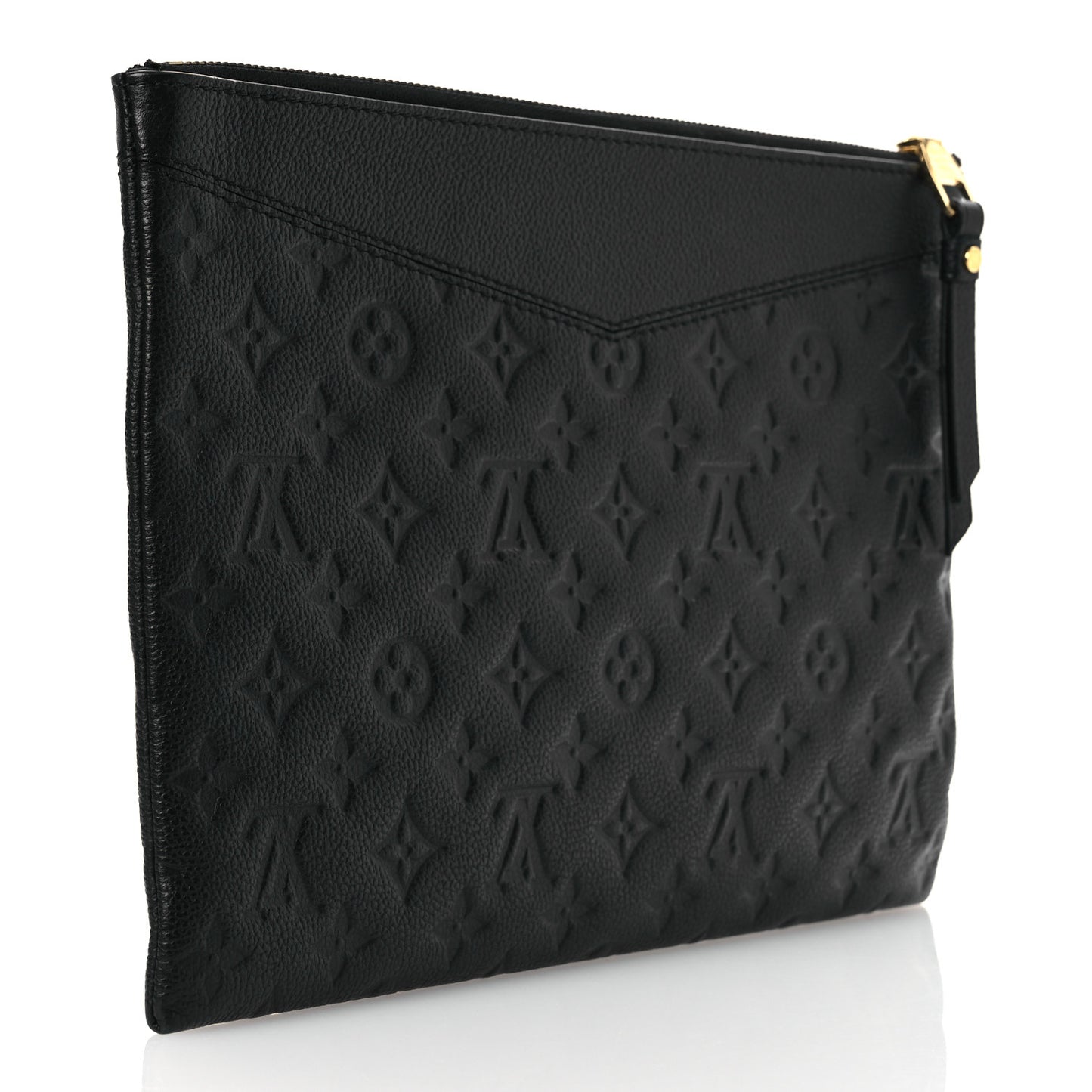 Louis Vuitton Empreinte Daily Pouch Poudre Leather Bag - Black