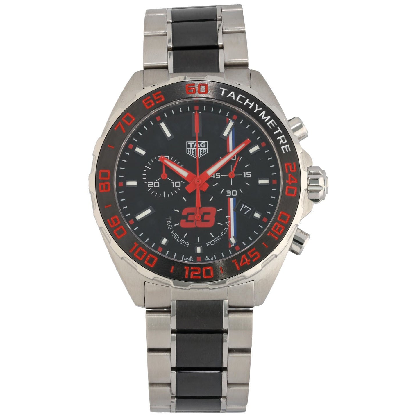 Tag Heuer Formula 1 Max Verstappen CAZ101U 43mm Stainless Steel Watch